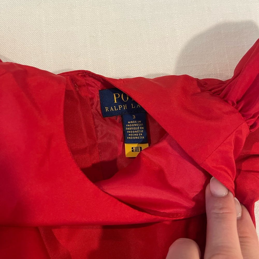 Polo by Ralph Lauren Red holiday dress - Picture 4 of 6